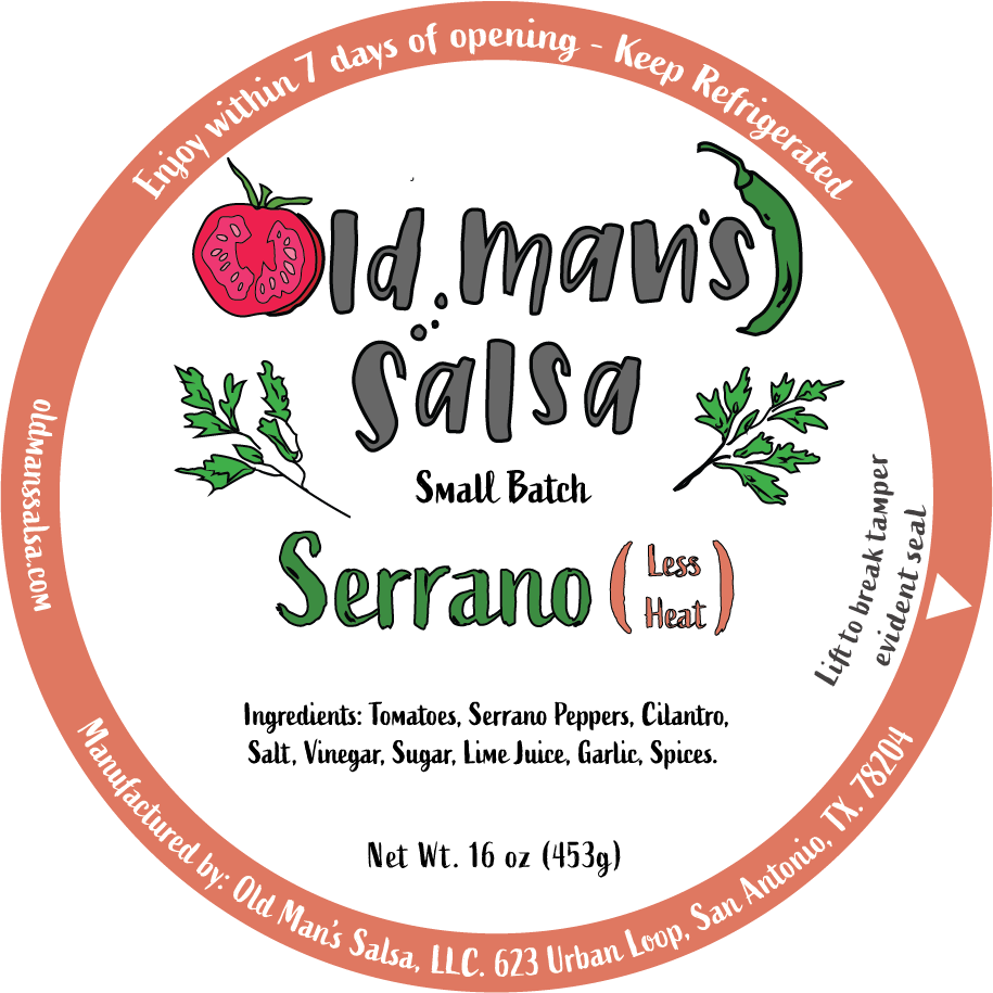 Serrano (Less Heat) The Pearl – Old Man's Salsa