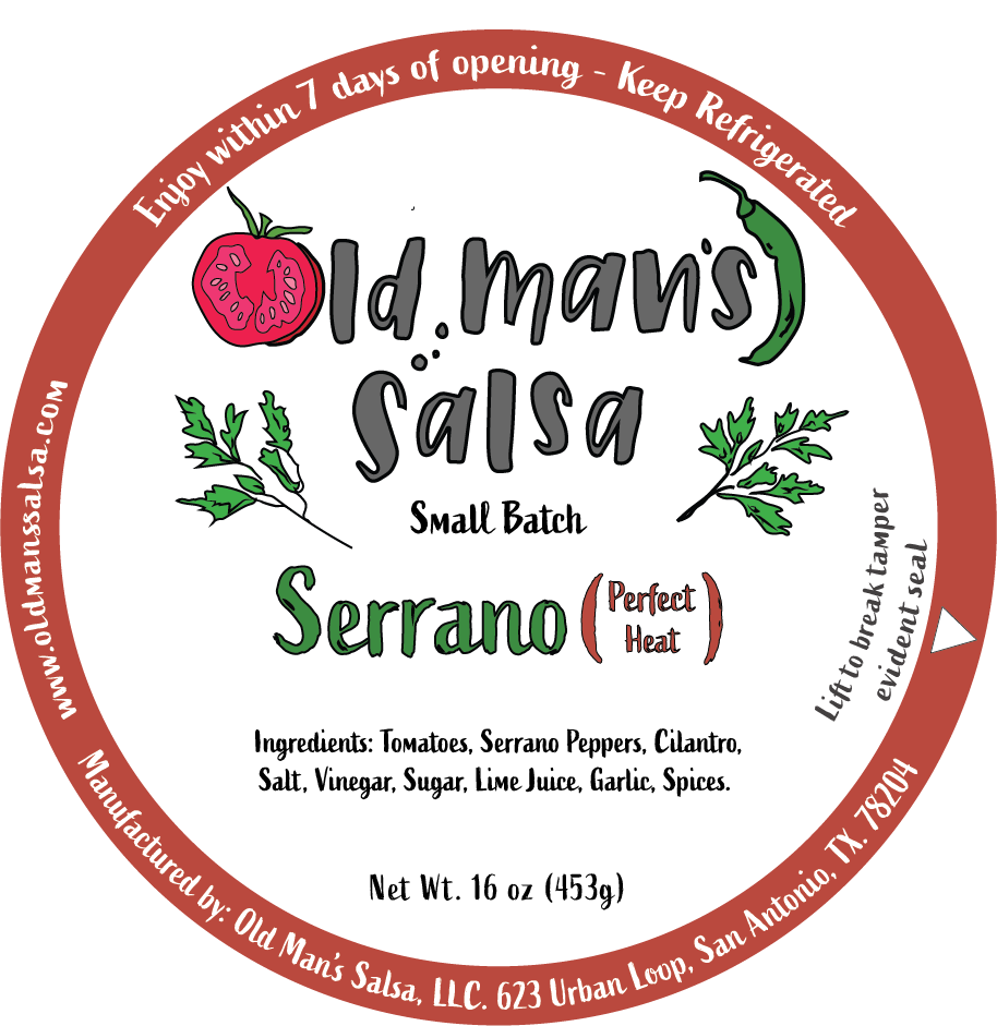 Serrano (Less Heat) The Pearl – Old Man's Salsa